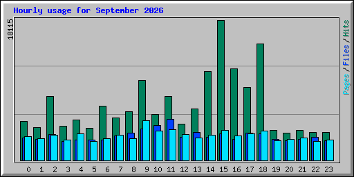 Hourly usage for September 2026